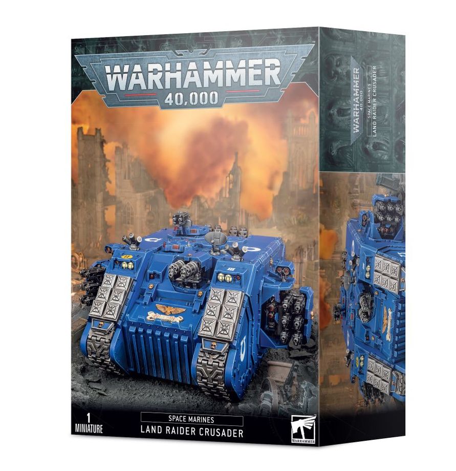 Warhammer 40k: space marines land raider crusader