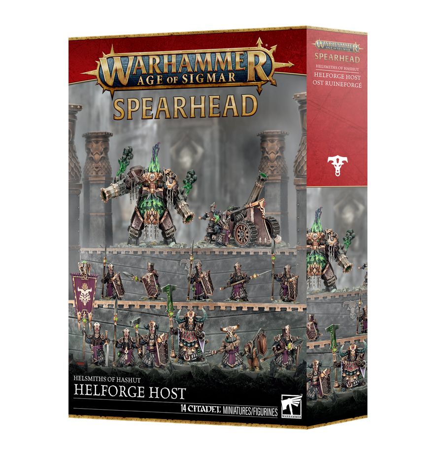 Warhammer AOS: helsmiths of hashut spearhead helforge host