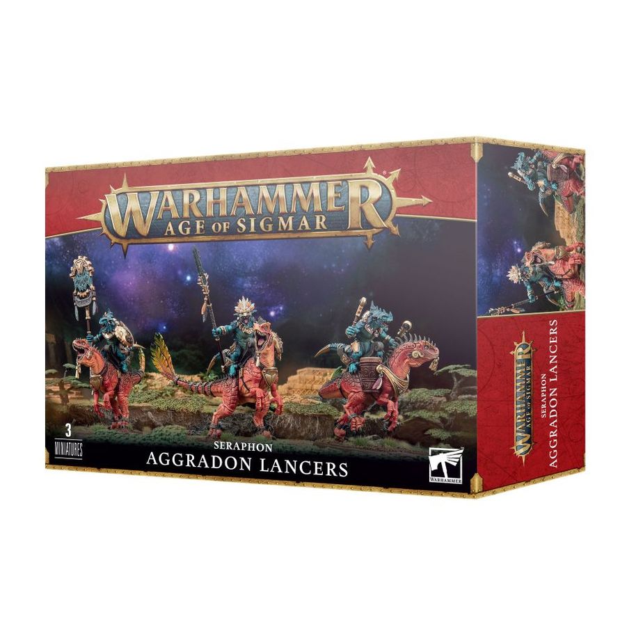 Warhammer AOS: Seraphon aggradon lancers