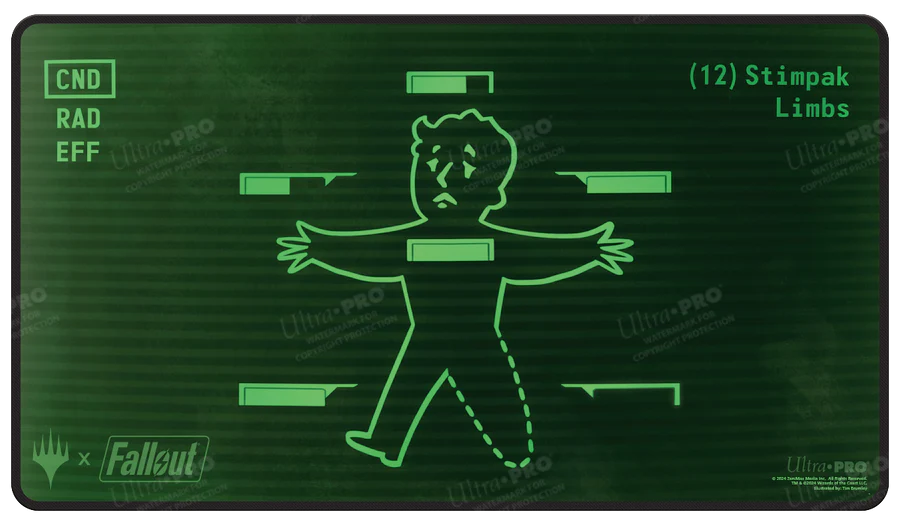 Ultra pro: MTG fallout Inventory Management stitched playmat