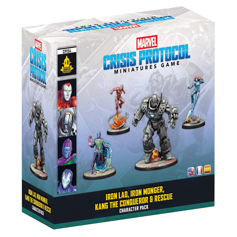Marvel crisis protocol: iron lad, iron monger, Kang the conqueror & rescue