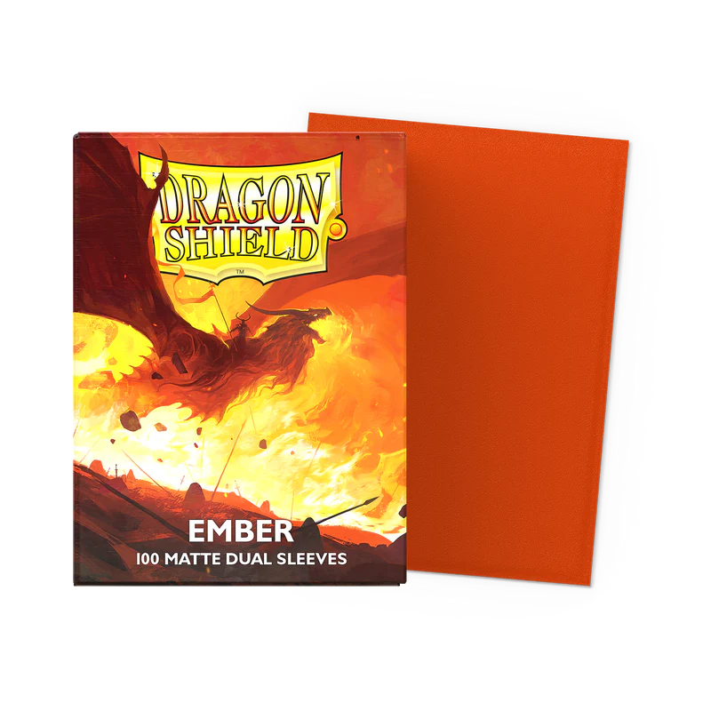 Dragon shield ember 100 matte dual sleeves
