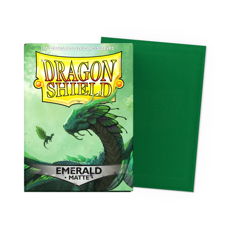 Dragon shield emerald 100 matte standard sleeves