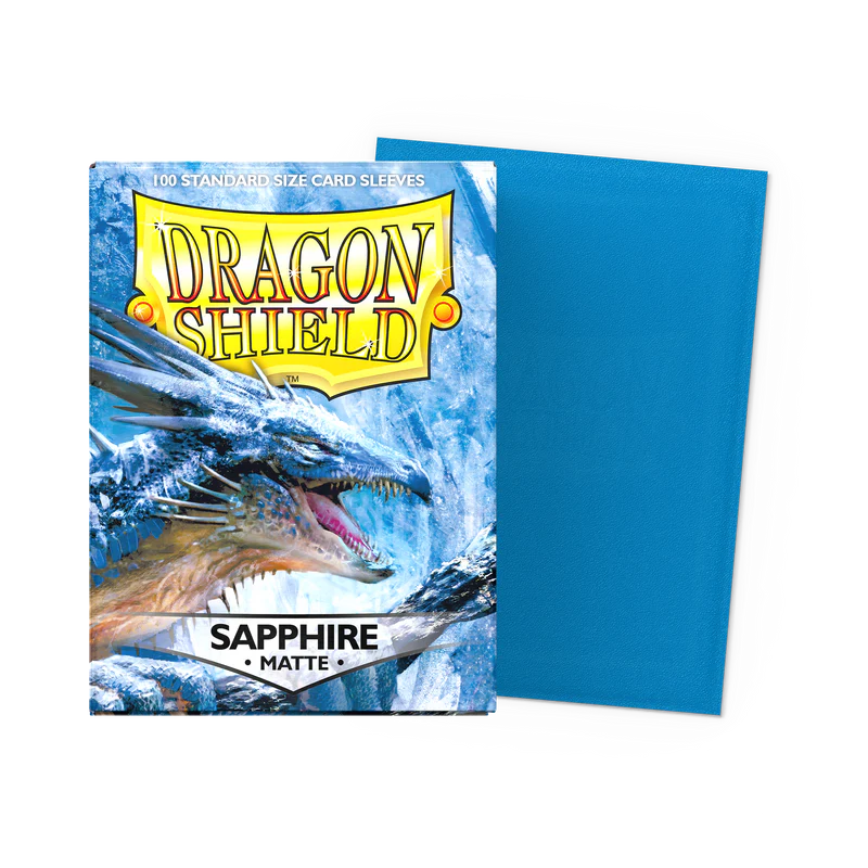 Dragon shield sapphire 100 standard matte sleeves