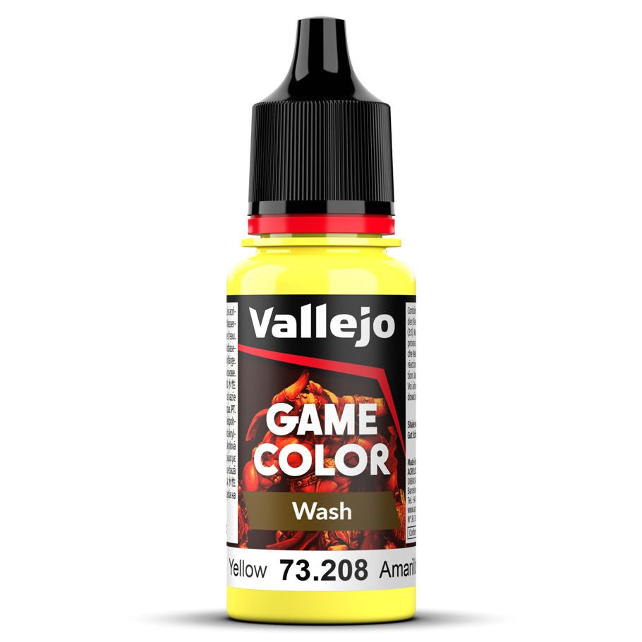 Vallejo game color washes yellow