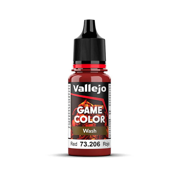 Vallejo game color washes red
