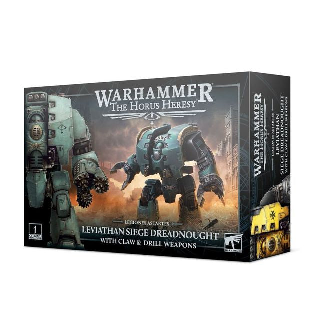 The Horus heresy: legiones astartes leviathan siege dreadnought with claw & drill weapons