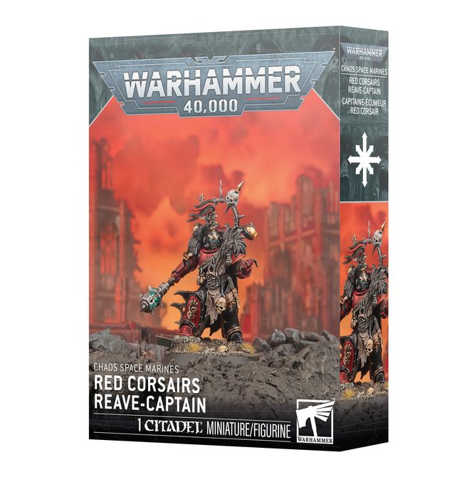 Warhammer 40K: chaos space marines red corsairs reave-Captain